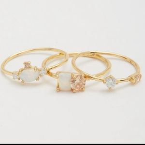 GORJANA. HUDSON RING SET TRIO